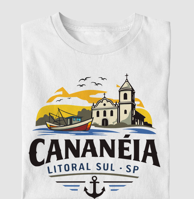 Camiseta Infantil Cananéia Litoral Sul SP