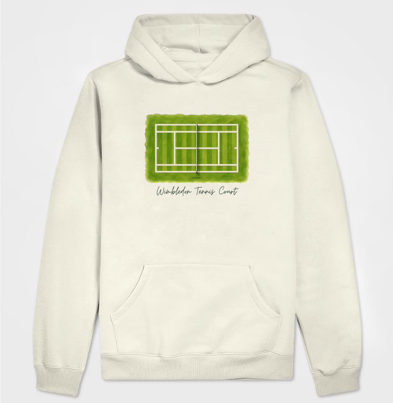 Wimbledon Tennis Court Moletom Hoodie