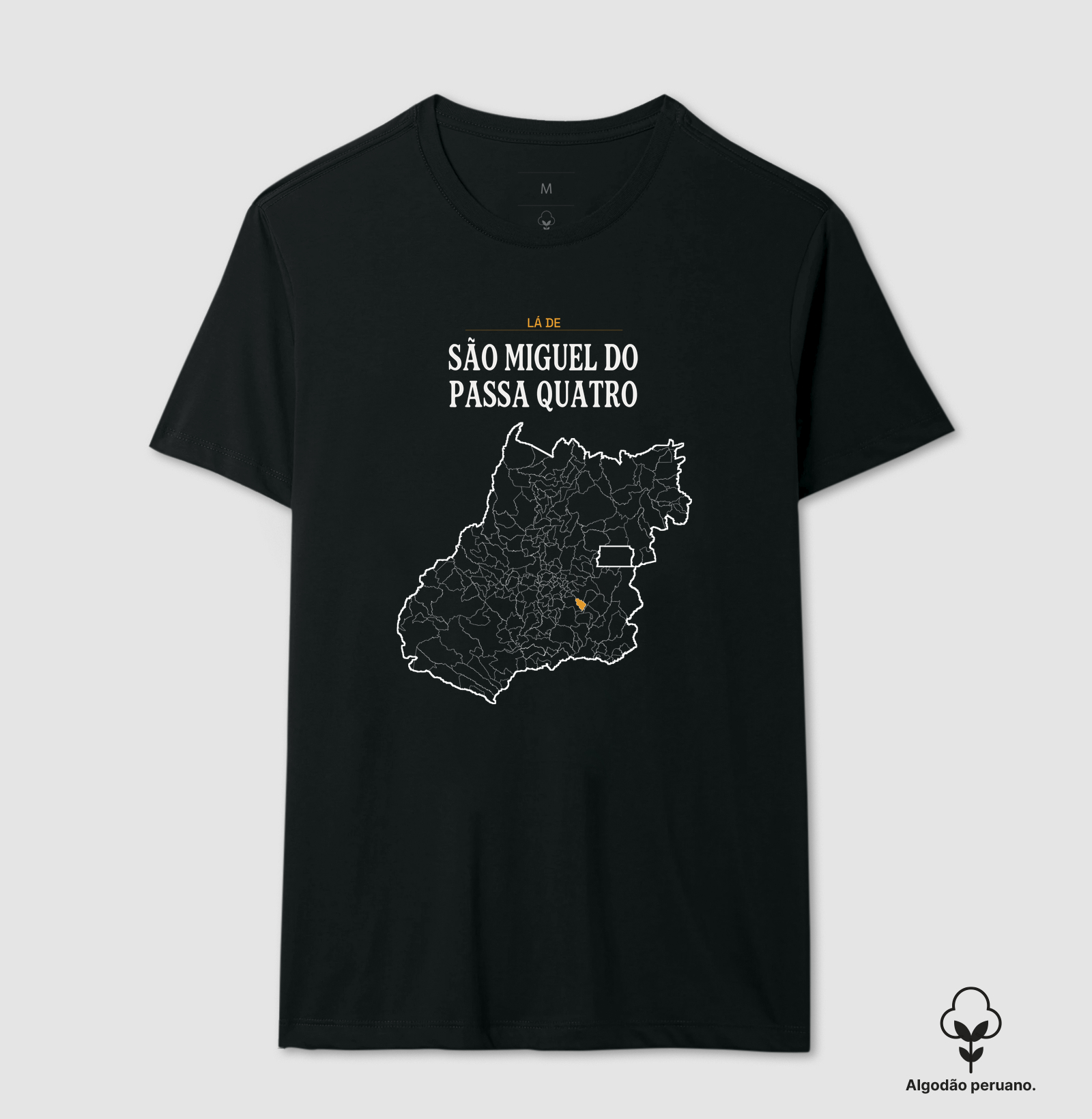 São Miguel do Passa Quatro | Território GO - Camiseta Algodão Peruano
