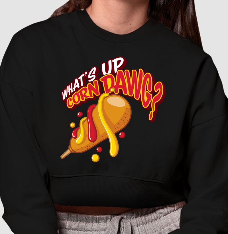 Cropped Moletom Corn Dawg