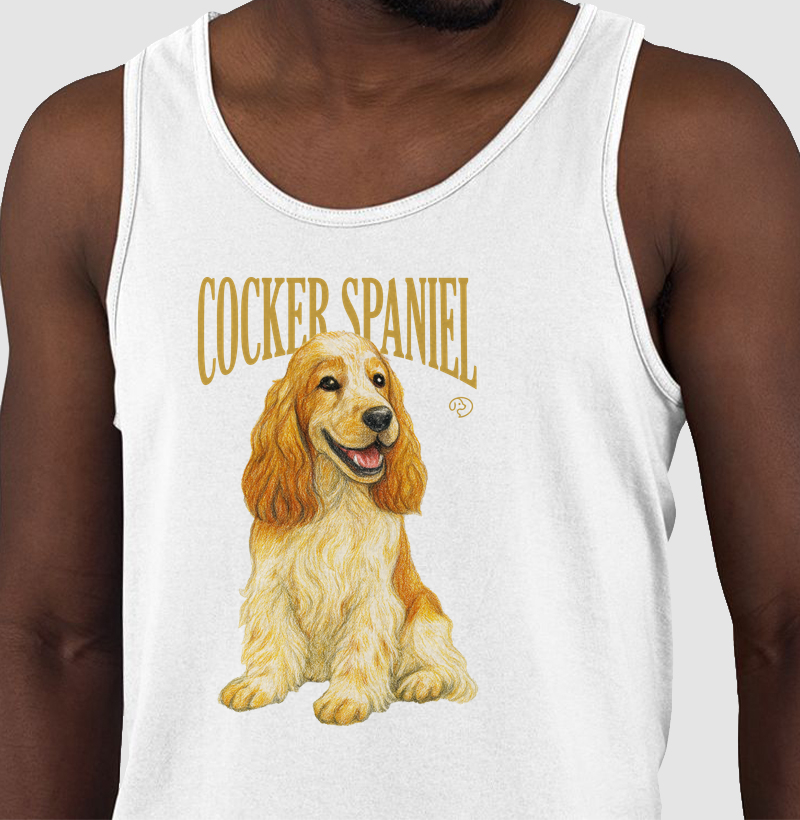 Cocker Spaniel Laranja Ruão Vintage - Regata