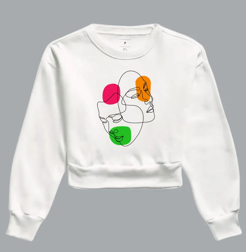 Moletom Croppet Minimalista