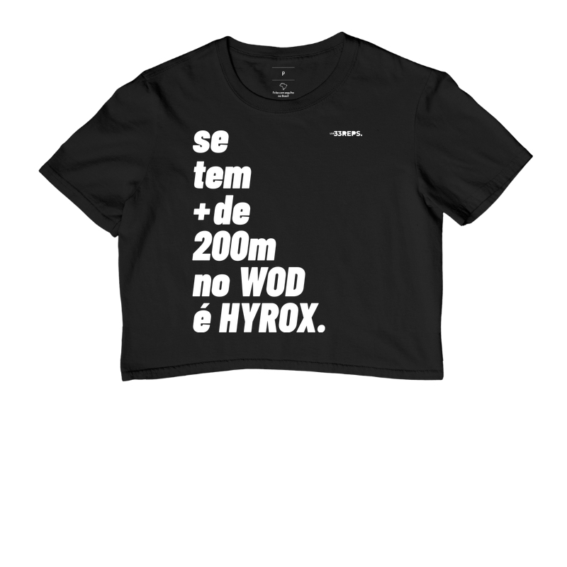 SE TEM MAIS DE 200M NO WOD É HYROX