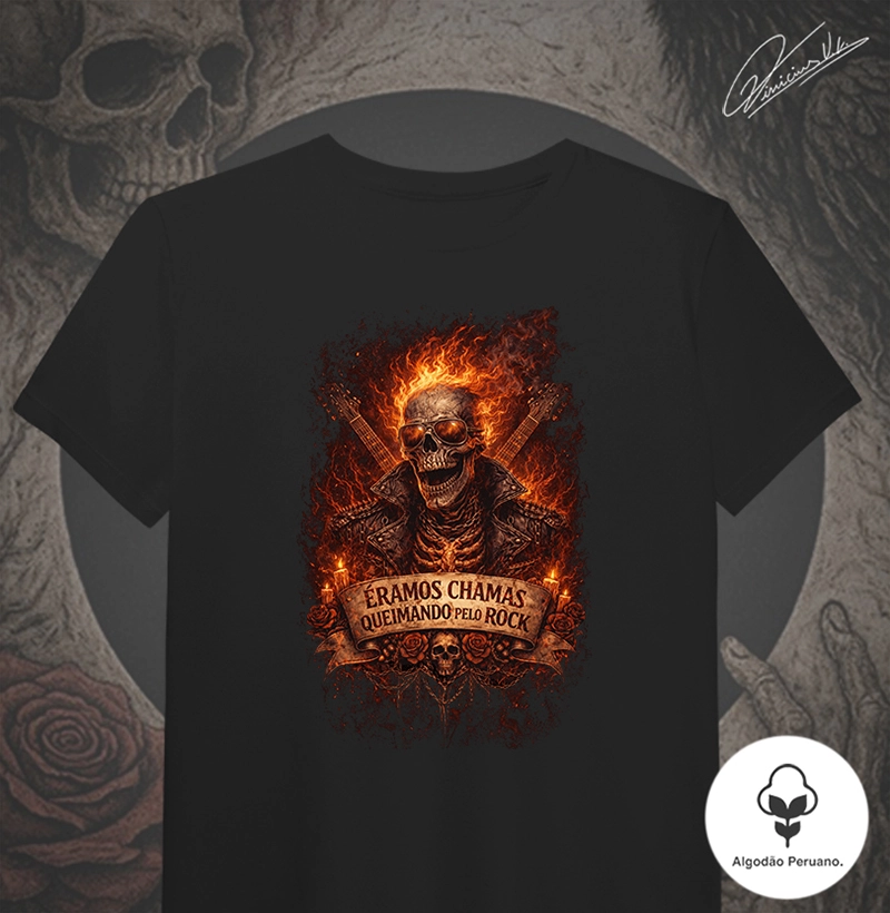ÉRAMOS CHAMAS QUEIMANDO PELO ROCK