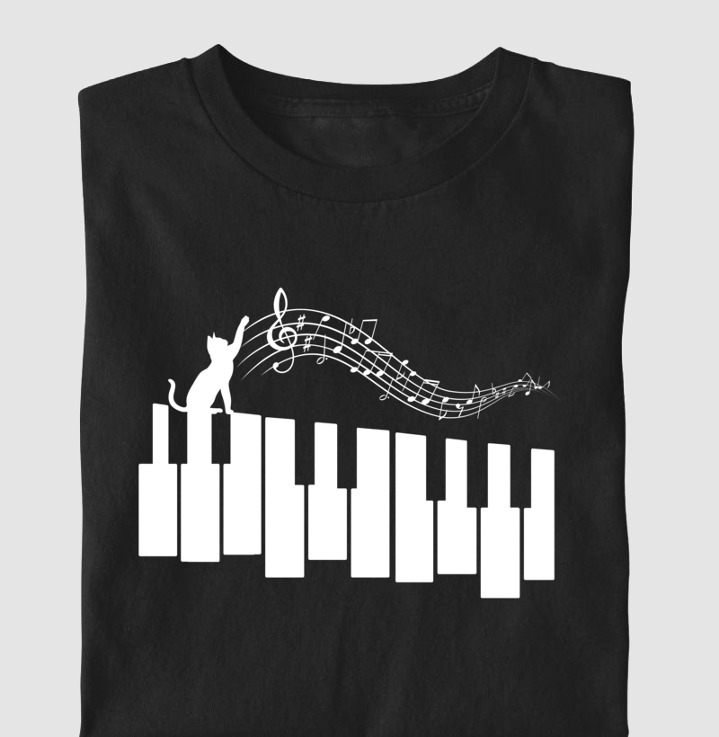 Entre Teclas e Ronrons - Camiseta