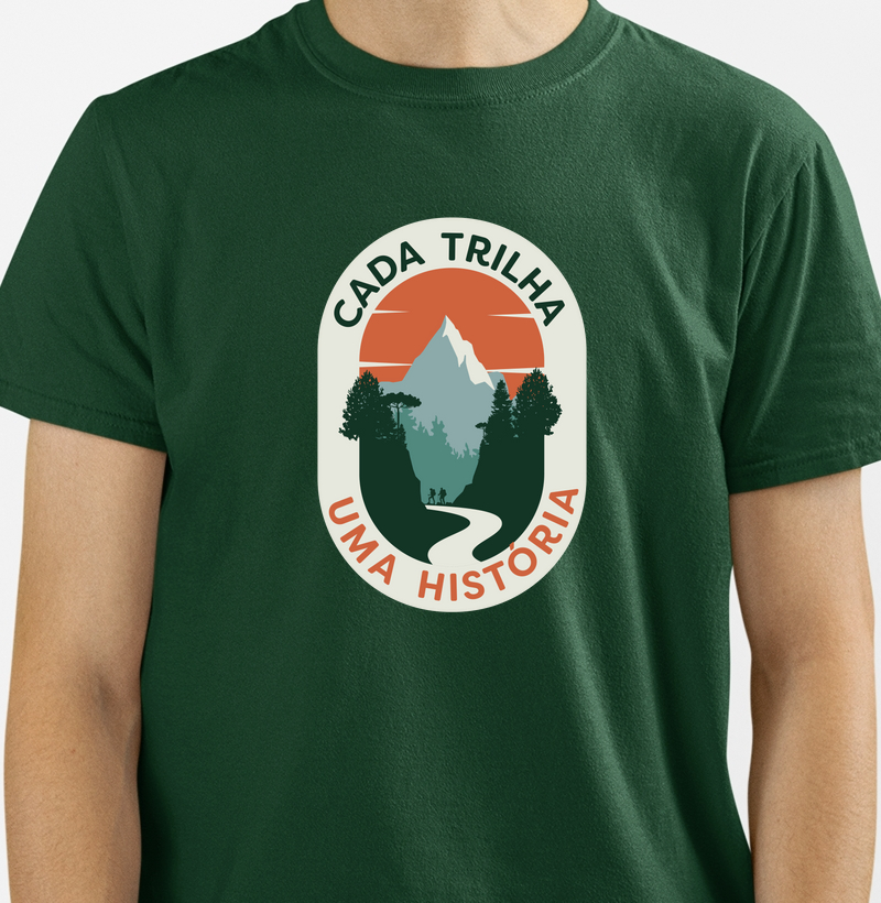 Camiseta Cada Trilha uma História 
