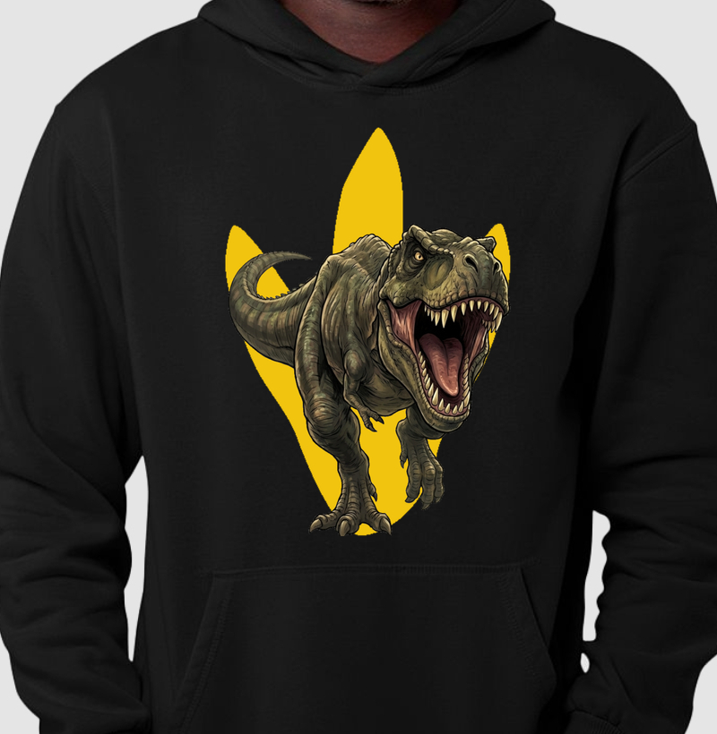 Blusa Dinossauro Moletom T-rex Furioso Algodão Premium Dinoloco