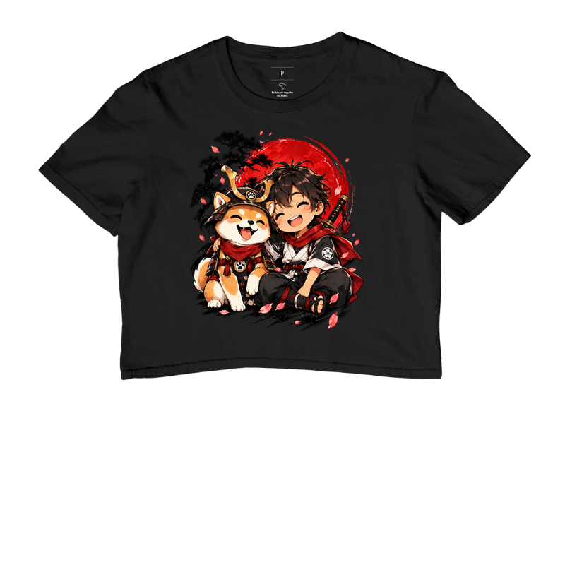 Pequeno Samurai & Shiba — Amigos de Honra - Cropped