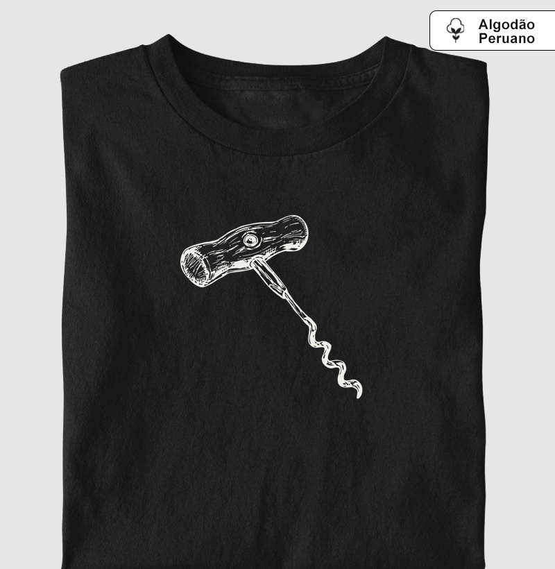 Saca-rolhas Vintage - Camiseta Algodão Peruano