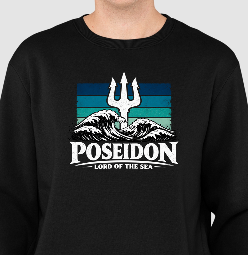 Poseidon — Senhor dos Mares - Suéter Moletom