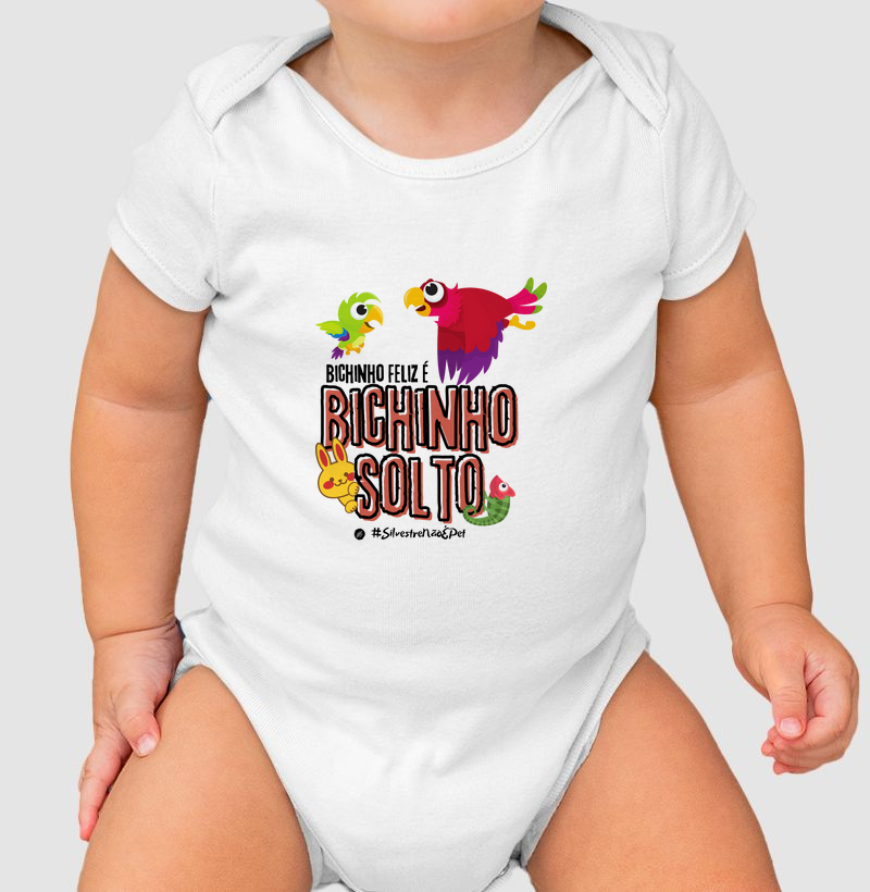 Body Infantil Bichinho Solto