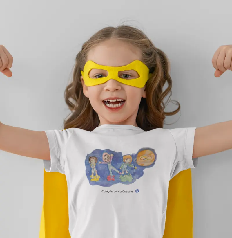 Camiseta Infantil Universo by Luiza Reis