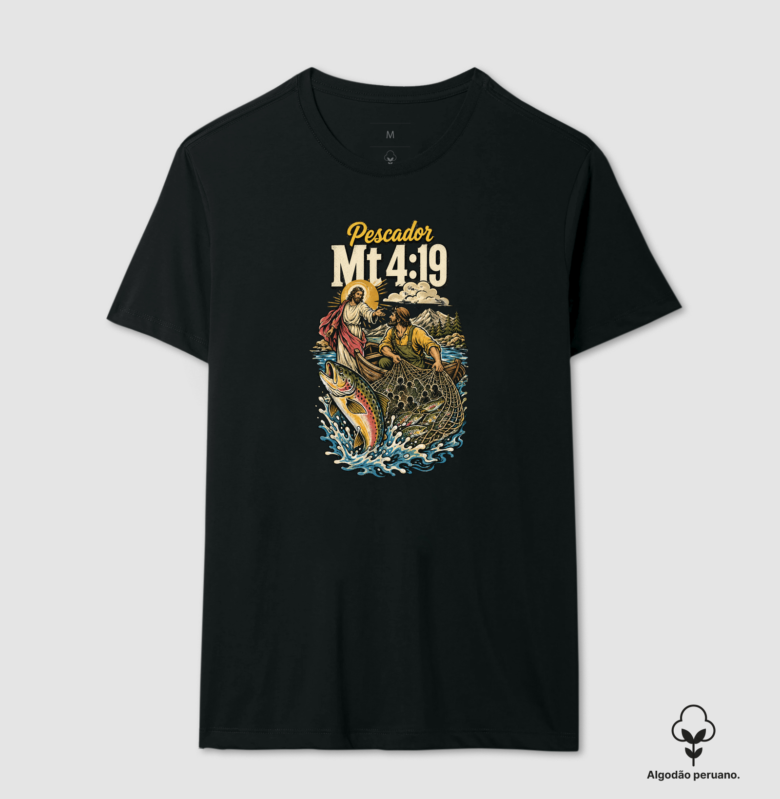PESCADOR - Camiseta Algodão Peruano