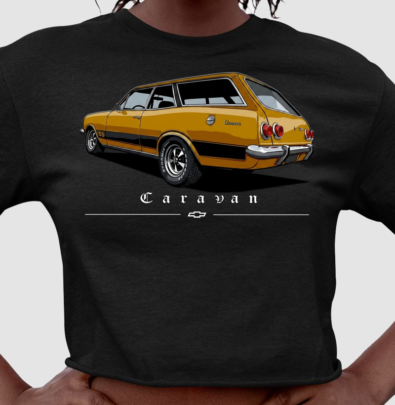 Camiseta cropped feminina Caravan SS