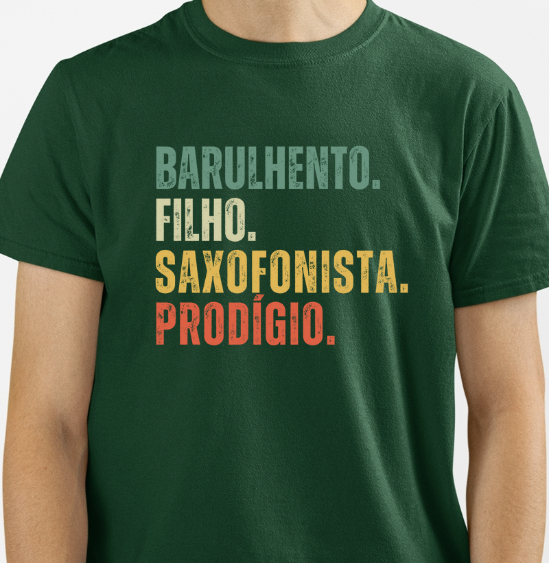 BARULHENTO. FILHO. SAXOFONISTA. PRODÍGIO.
