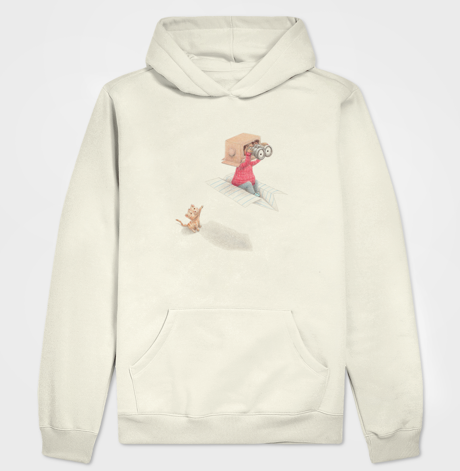 Hoodie Moletom Avião de Papel 