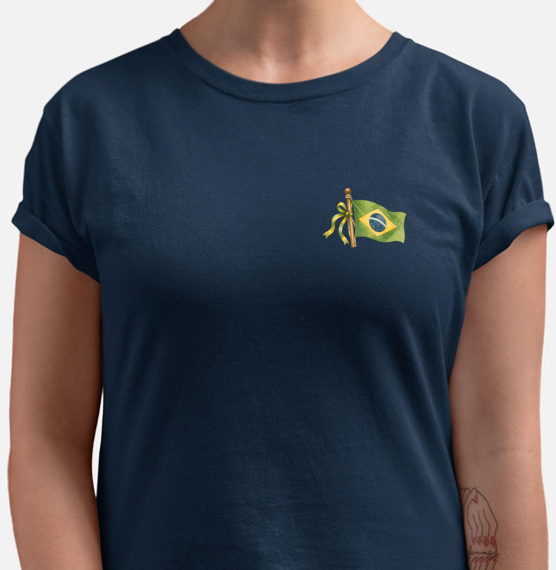 Camiseta Unissex AROUA — Brasil no Peito | Cartas para a Copa | Unissex | Algodão Penteado 30.1