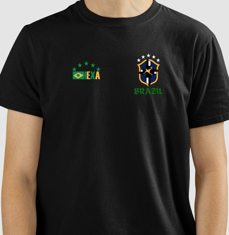 Camiseta do Brasil 100%algodao