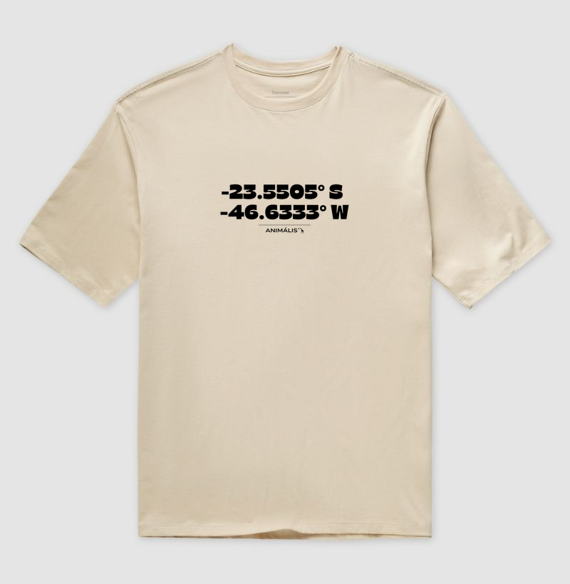 Camiseta Oversized Tribo Animális - Coordenadas
