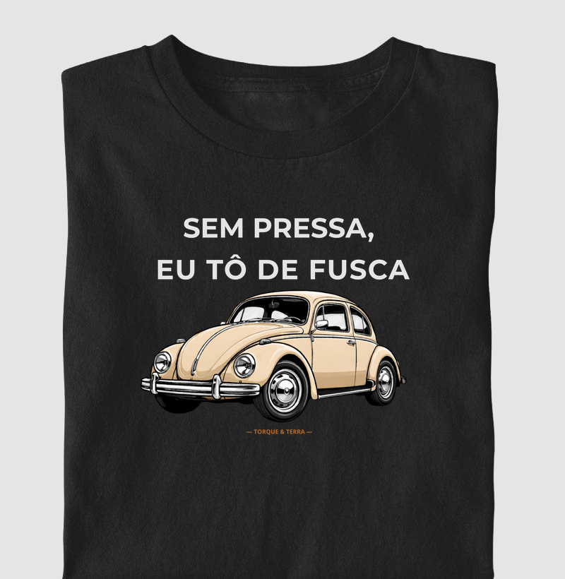 Sem pressa, eu tô de fusca - Bege
