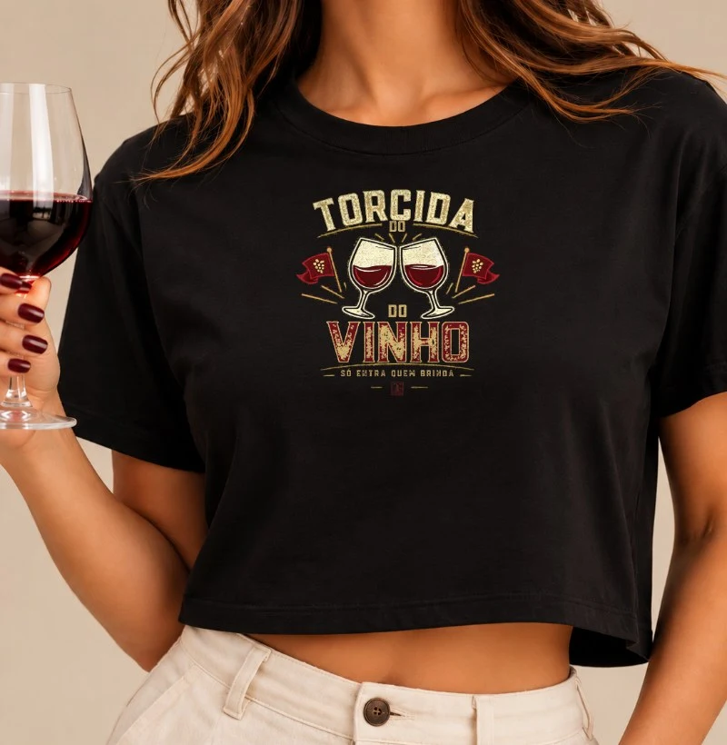 Camiseta Cropped Torcida do Vinho - Cropped