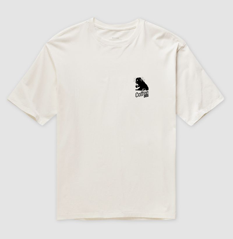 Camiseta Oversized Dog Pulse - Coffee Dog