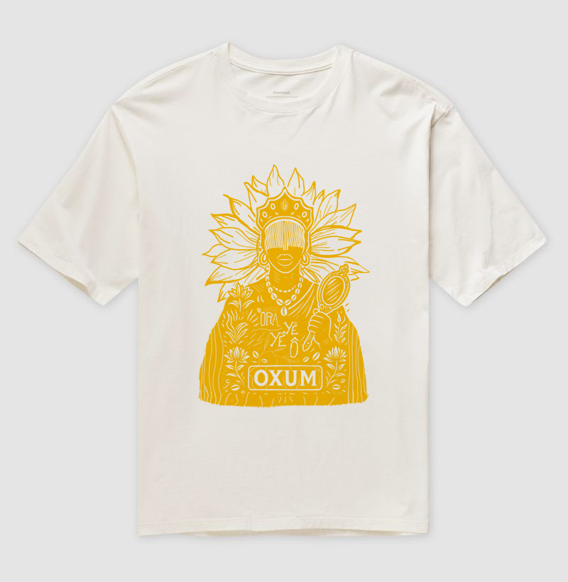 Oversized Oxum Estampa (Amarela)