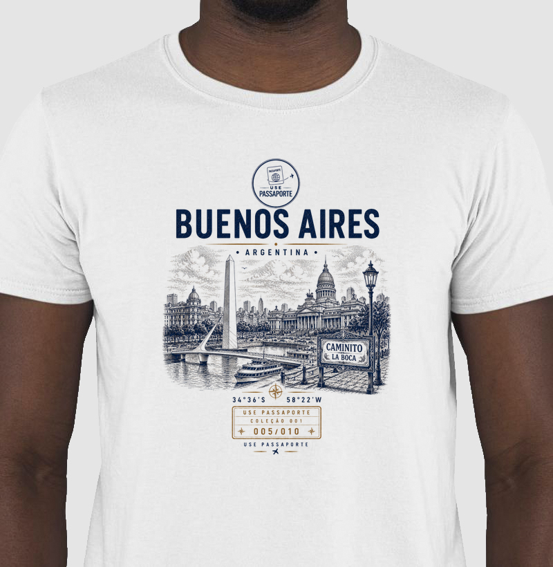 Camiseta Buenos Aires | Coleção 001 • 005/010 | Use Passaporte