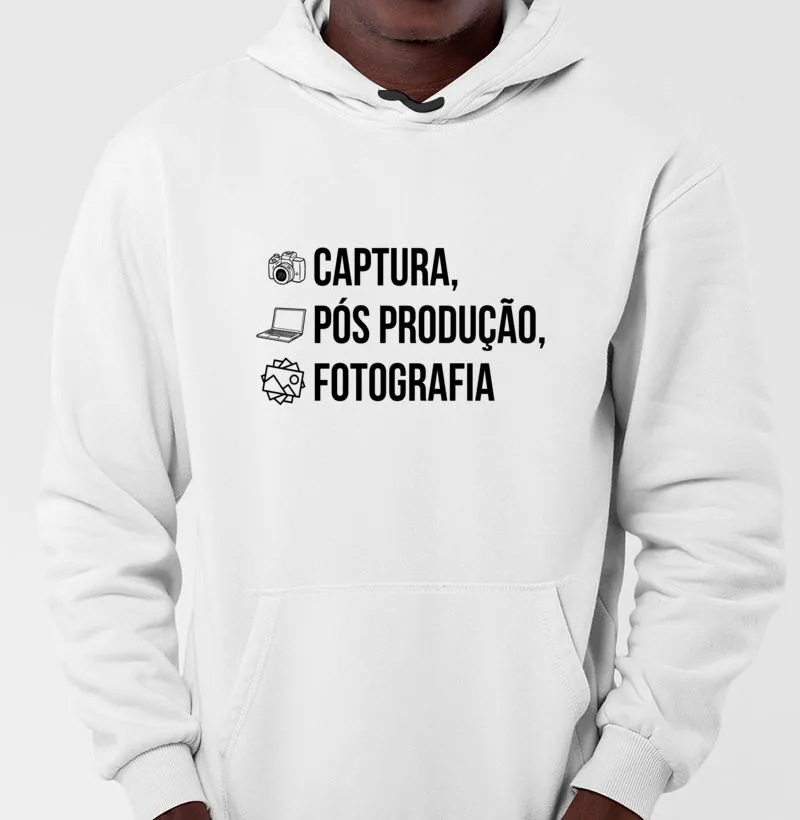Moletom captura, pós produção, fotografia