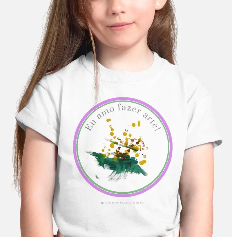 Camiseta Infantil Fazendo Arte by Carlos Rangel