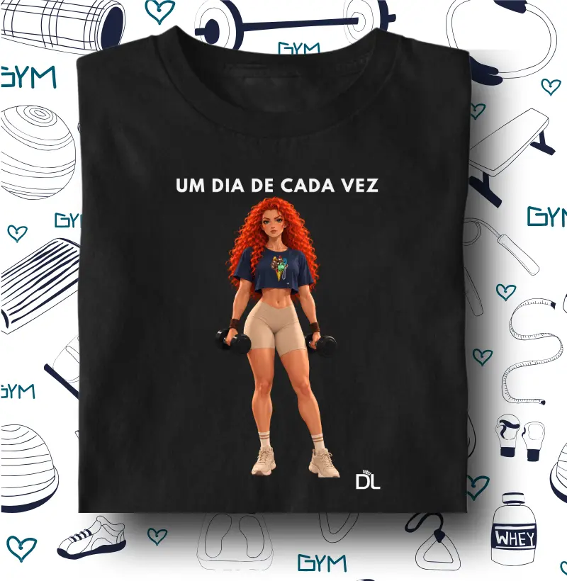 Um dia de cada vez - Camiseta Algodão Peruano