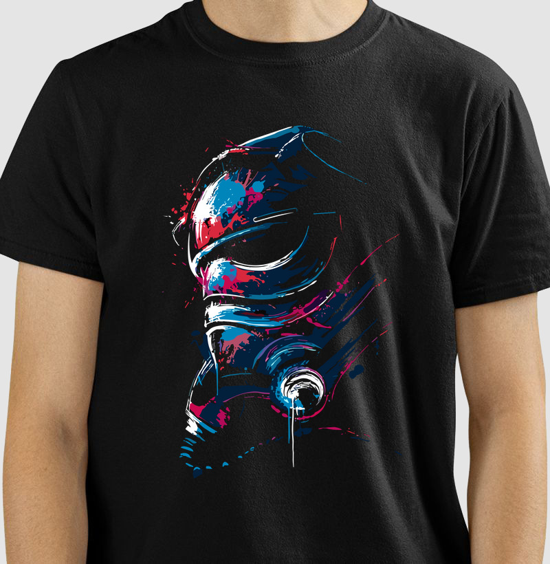 Capacete Neon Cósmico