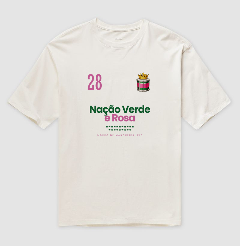 Oversized - Verde e Rosa 28