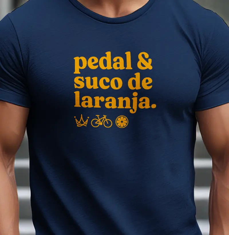 Pedal e suco de laranja