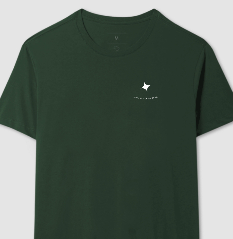 Camiseta Umbanda Minha Cabeça Tem Dono – Estampa Clara