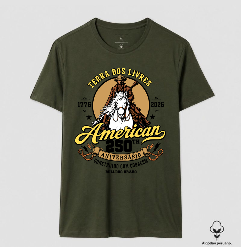 Terra dos Livres Bulldog Brabo - Camiseta Algodão Peruano
