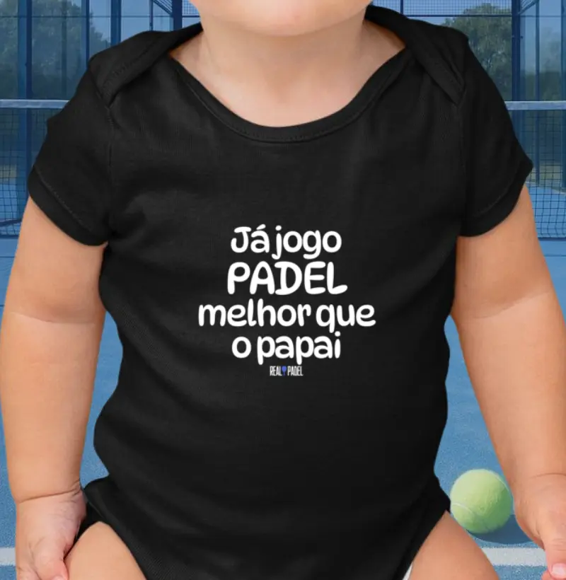 Já jogo padel melhor que o papai