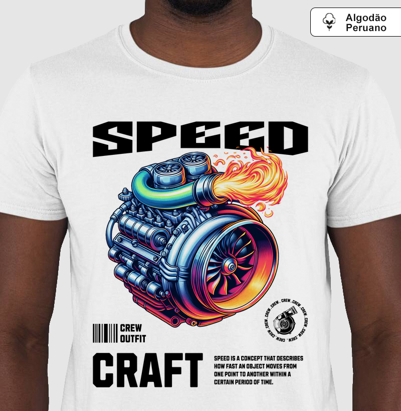 Camiseta Algodão Peruano - Speed Craft
