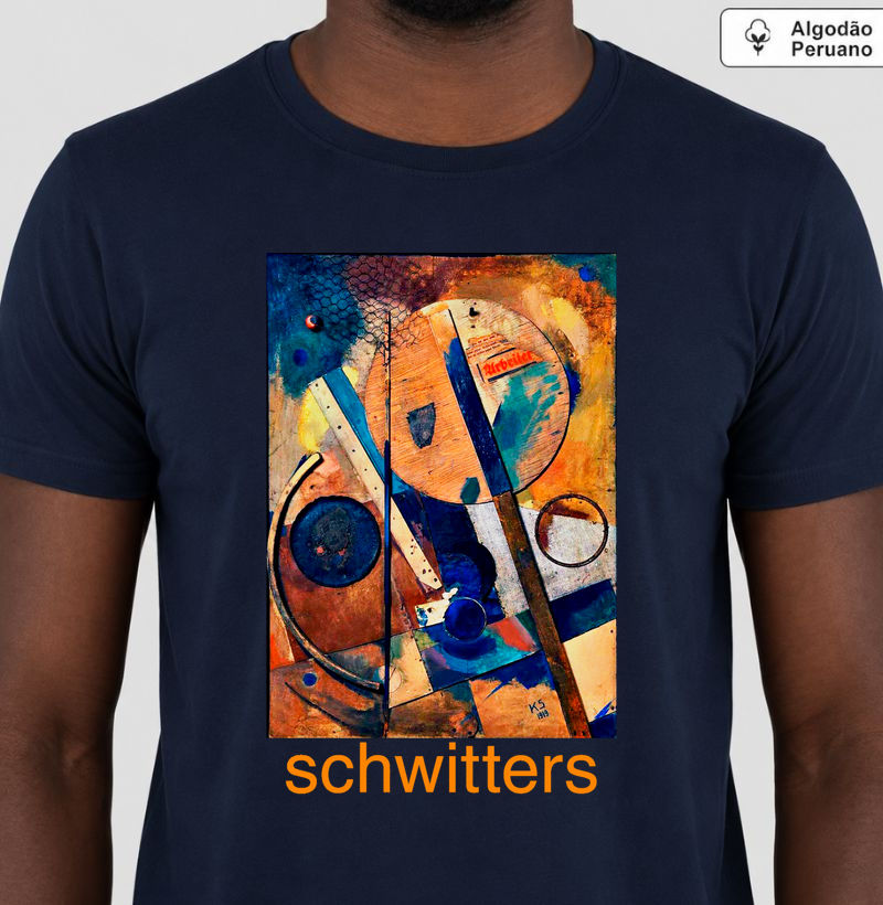 Camiseta Kurt Schwitters – The Worker | Arte Moderna em Algodão Peruano Tanguis
