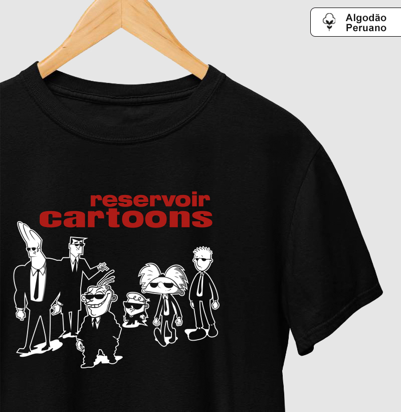 Camiseta Algodão Peruano Reservoir Cartoons - Camiseta Algodão Peruano