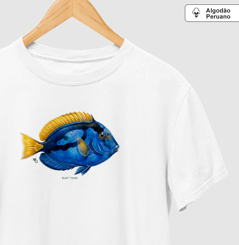 Peixes - Blue Tang - Algodão Peruano