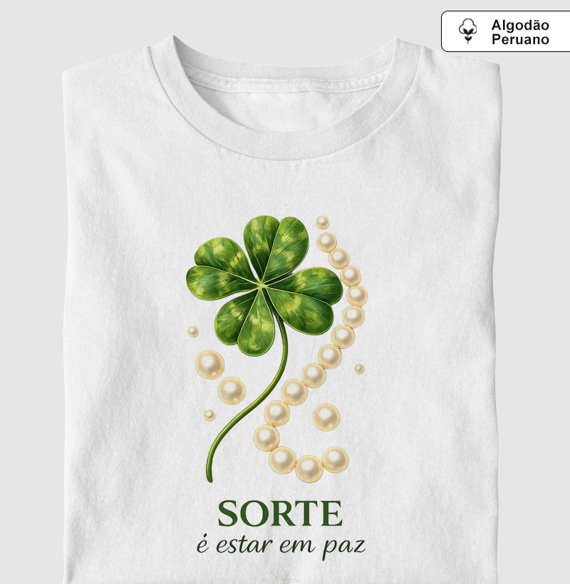 Sorte é estar em paz