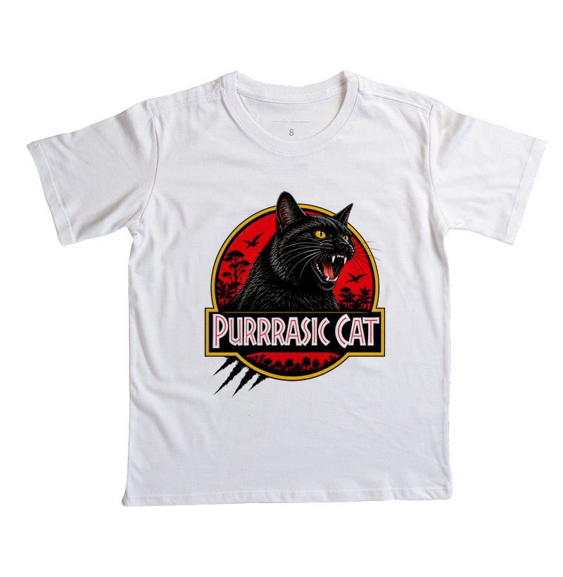 Purrrassic Cat - Camiseta Infantil