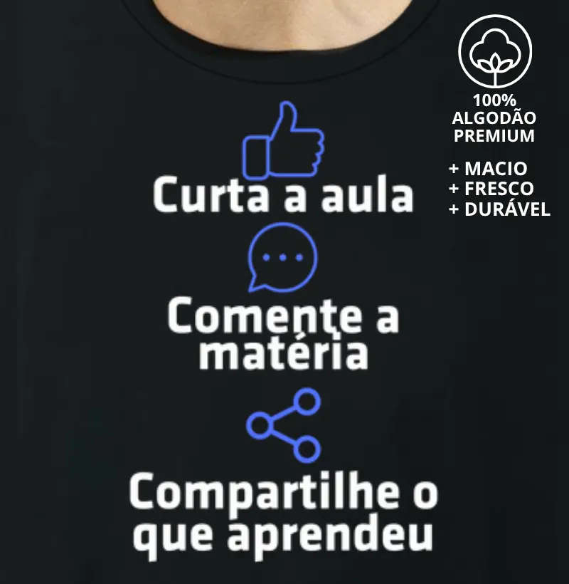 Camiseta Curta a Aula