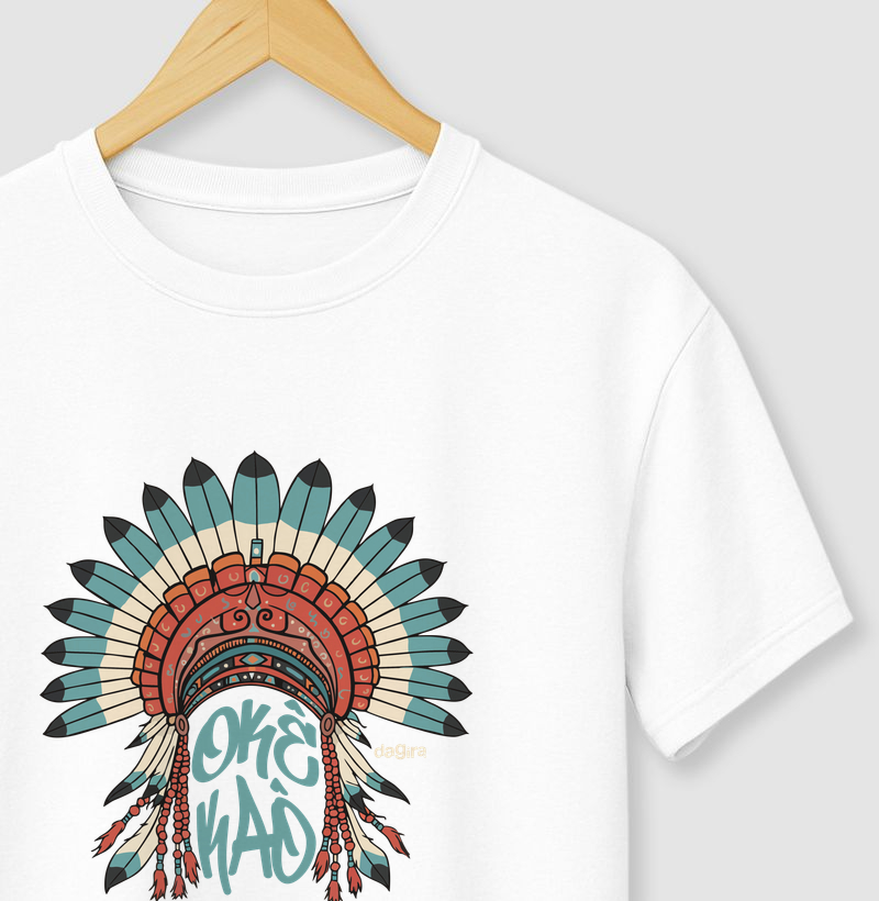 CAMISETA UMBANDA – Cocar Okê Kaô