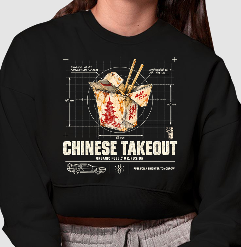 Chinese Takeout Organic Fuel - Cropped Moletom