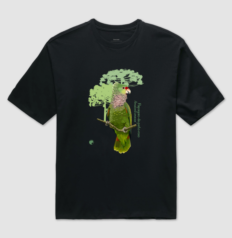 Oversized Papagaio-de-peito-roxo