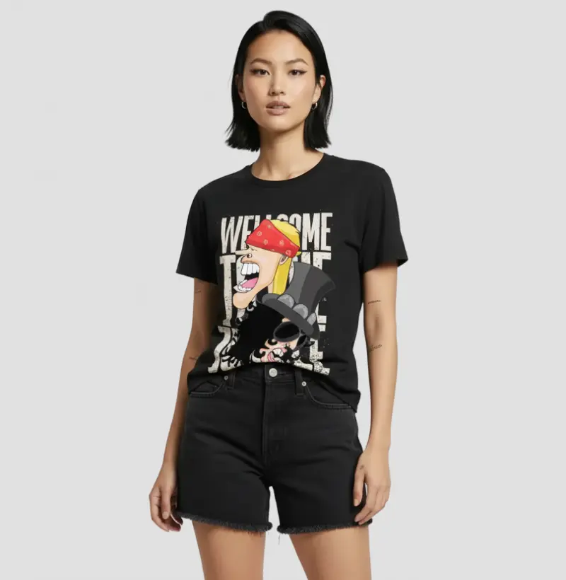 Camiseta Welcome to the Jungle | Rock Clássico Estilo 80s