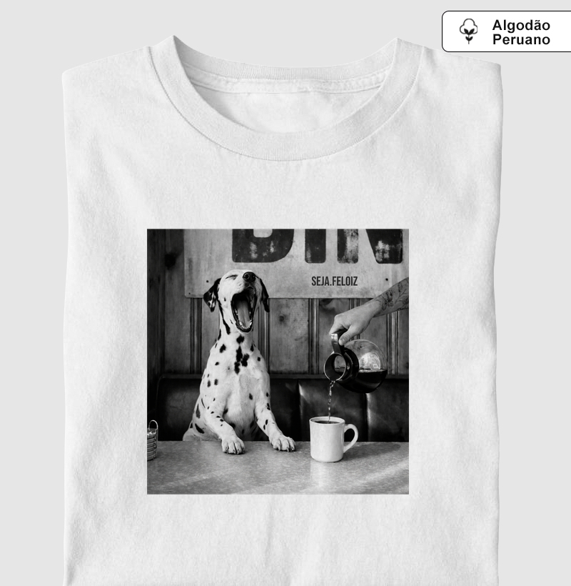 Primeiro um bocejo com café!