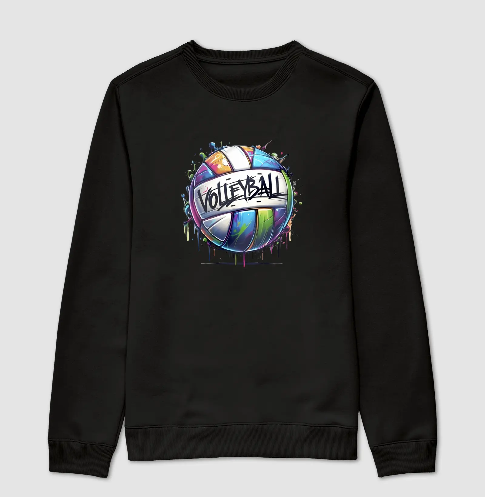 Suéter Moletom Bola de Vôlei Tinta